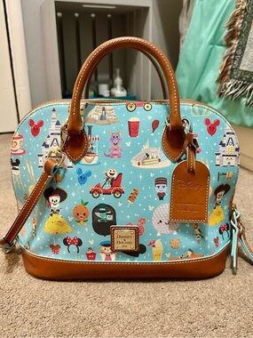 Disney Parks Dooney & Bourke Jerrod Maruyama Park Icons Satchel Handbag Purse